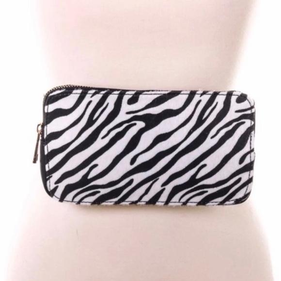 zebra print fanny pack
